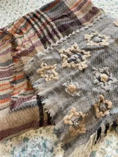 インド製刺繍ストール美品