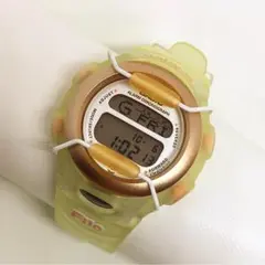 CASIO babyG BG-380 電池交換済 半透明 クリーム色 オレンジ