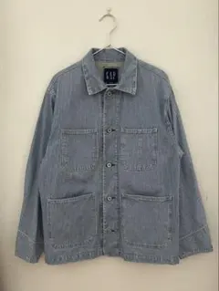 GAP ヒッコリーストライプ カバーオール ジャケット Sのサムネイル