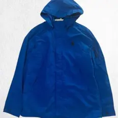 ノースフェイス マウンテンパーカー L 100フード付 ナイロンジャケット 青