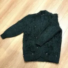 vintage モヘア　Greenカーディガン