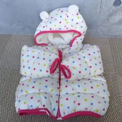 GAP クマ耳付きダウン中綿ジャケット　80cm