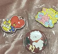 ★新品未開封★送料無料★ BT21 くら寿司 ラバーマスコット 缶バッジ