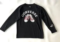 【CONVERSE】コンバース　長袖Tシャツ　ブラック　黒　140
