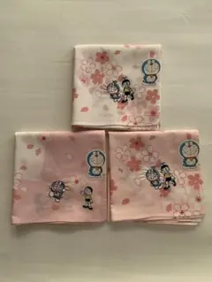 ドラえもん 桜柄ハンカチ 3枚セット