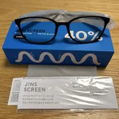 JINS SCREEN Wellington Matte Black 40%