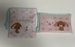 サンリオ フラットポーチ プチ巾着 アクリルキーホルダー シュガー