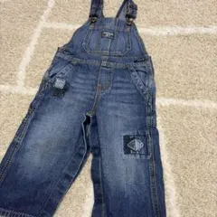 デニムブルー オーバーオール 80