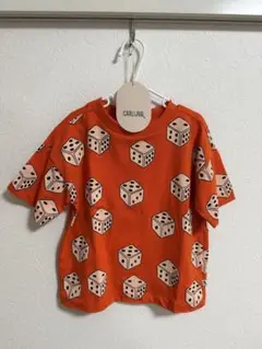 carlijnq Tシャツ 半袖 74-80 サイコロ柄