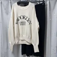 新品未使用 ニット トップス スカート ２点セット