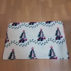 クリスマスツリーデザインフリースブランケット120cm×90cm