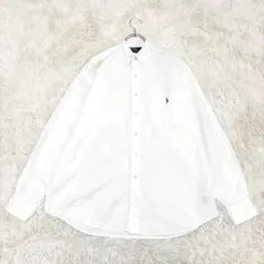 美品 2023 M ポロラルフローレン THE BIG SHIRT QRタグ