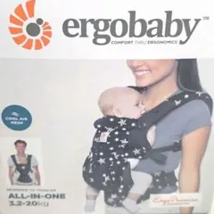 583 エルゴベビー 抱っこ紐 オムニ360 クールエア ブラック 星柄