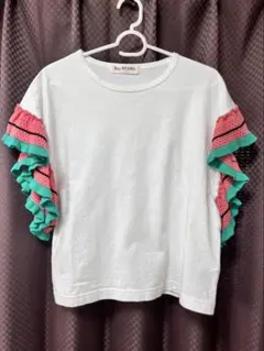 Ray BEAMS フリルスリーブ Tシャツのサムネイル