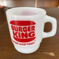 スーパーレア！　70年代　バーガーキング　旧ロゴ　エスプレッソ　カップとソーサー スーパーレア！ 70年代 バーガーキング 旧ロゴ エスプレッソ