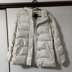 Gap kids ホワイトフード付きダウンコート