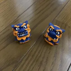 シーサー 置物 2体セット ミニチュア - メルカリ