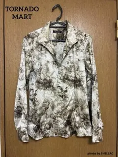 TORNADO MART レオパードジャガード ボタニカル ストレッチシャツのサムネイル