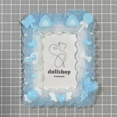 トレカケース ホイップデコ 猫耳 ブルー ネコ