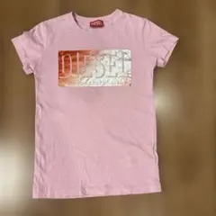 DIESEL ピンク Tシャツ ロゴプリントのサムネイル
