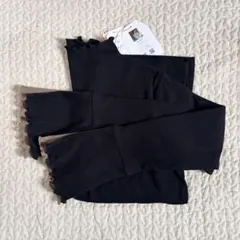 Mysa closet しまむら 田中里奈 配色リブプルオーバー 黒