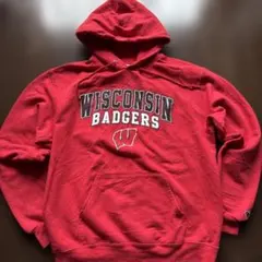【不朽の名作】チャンピオン ウィスコンシン カレッジパーカー M 赤 激レア