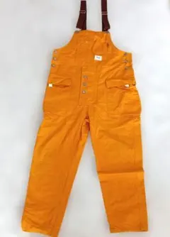 chaojiefu オレンジ　サロペット　つなぎ