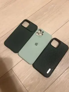 iPhone12 Pro Max 用ケース 3点セット グリーン