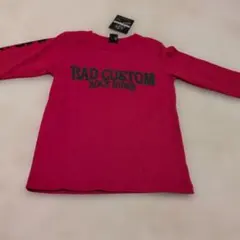 ★新品★男児RAD CUSTOM 長袖Tシャツ 赤☆120㌢