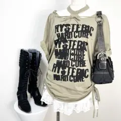 y2k❤️00s HYSTERIC GLAMOUR サイドギャザー チュニック