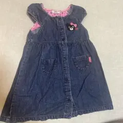 ミキハウス　DOUBLE.B デニムワンピース　100