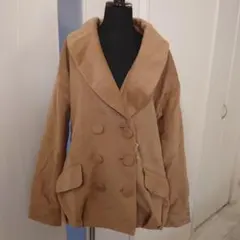 ■archives　カラーコート　キャメルベージュ