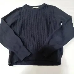 earth music&ecology ネイビー 長袖セーター S