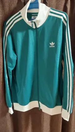 【試着のみ】adidas トラックジャケット グリーン ホワイト