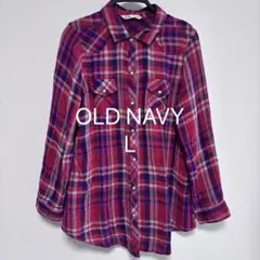 OLD NAVY 長袖チェックシャツ L
