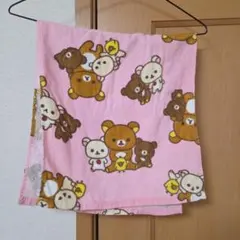 リラックマ フェイスタオル ピンク San-X 正規品 72×35cm