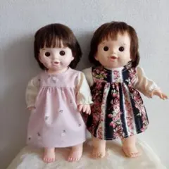 ぽぽちゃん　手作りワンピ　2枚セット