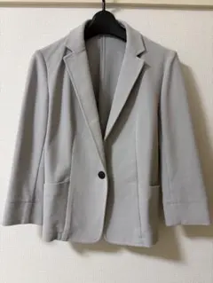コムサイズム⭐️テーラードジャケット 袖口スリット 綿混 ポケット有 サイズ9