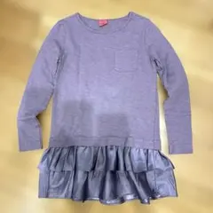 crewcuts J.Crew 紫 フリル ワンピース 8 チュニック