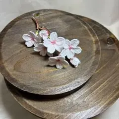 ブローチ　桜　ハンドメイドレース編みサクラ