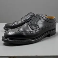 美品 リーガルインペリアルグレード ドレスシューズ25 ブラック ウィングチップ