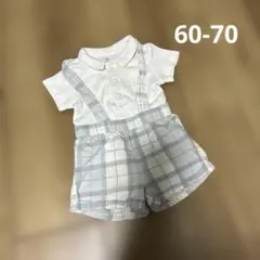 H&M シャツ&パンツ 2枚セット 60-70