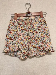 花柄フリル付きショーパン 水陸両用 プティマイン petitmain