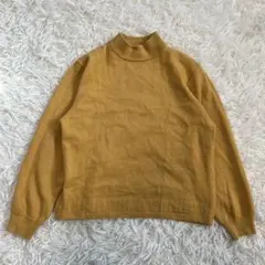 SURE LADY ハイネックニットセーター マスタード ウール100% 日本製