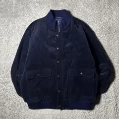 ヴィンテージ　コーデュロイジャケット　90s ユニセックス　ネイビー　紺　古着