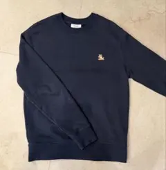 【値下げ】MAISON KITSUNÉ メゾンキツネ　ネイビー スウェット Mのサムネイル