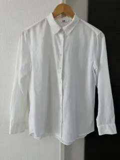 ［美品］UNIQLO レーヨンブラウス　ホワイト　M