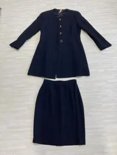 【美品】ユキトリイ　高級ブラックフォーマル　ワンピースセットアップ