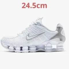 NIKE SHOX TL WHITE-METALLIC SILVER