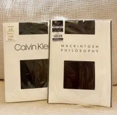 新品　Calvin Klein & MACKINTOSH タイツ　ブラウン　L